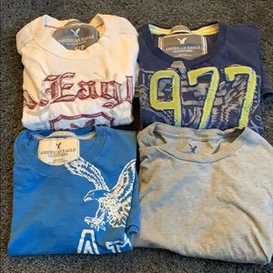 4 American Eagle T-shirts. Size small